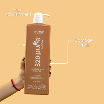 320pure mosture rich shampoo benefits